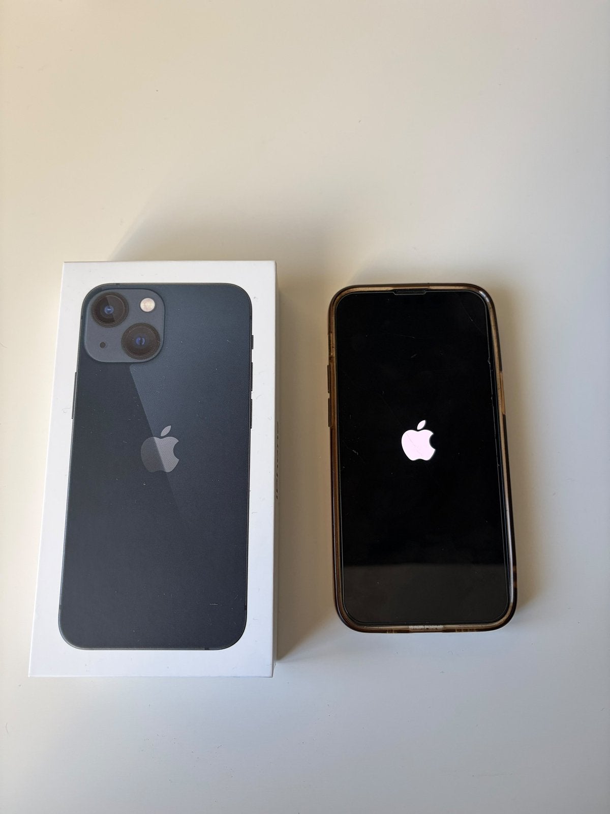 Iphone 13 mini 128gb Midnight, Ophalen, Blauw, 76 %, Zonder simlock