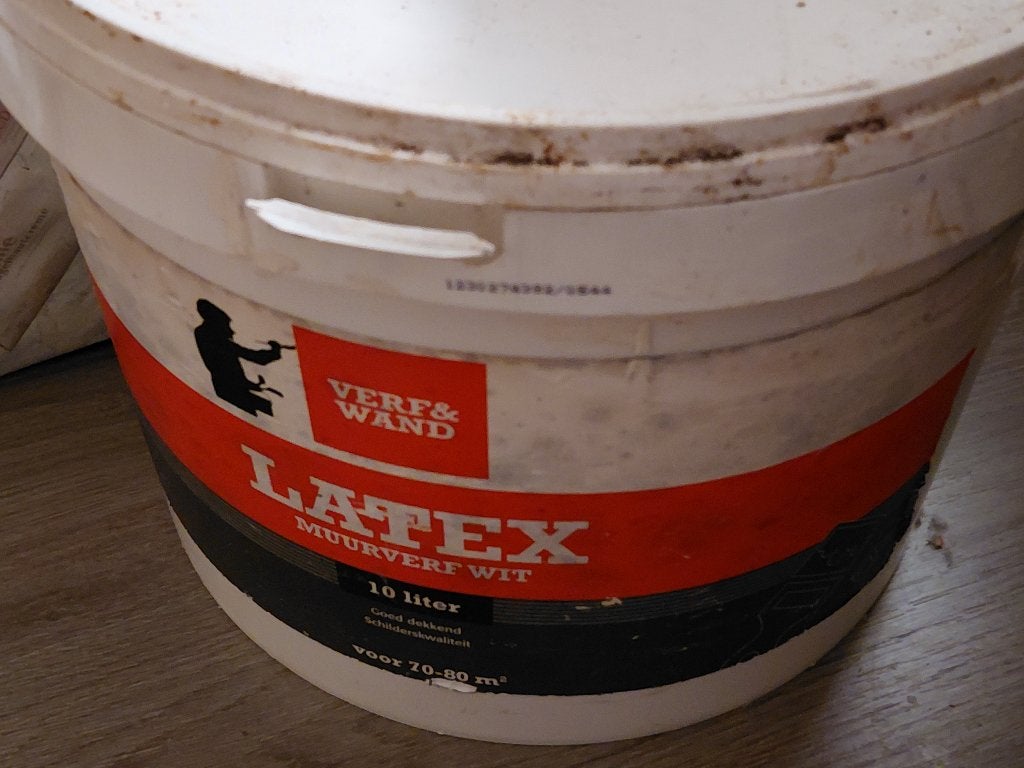 Latex, Ophalen, 5 tot 10 liter, Wit, Nieuw