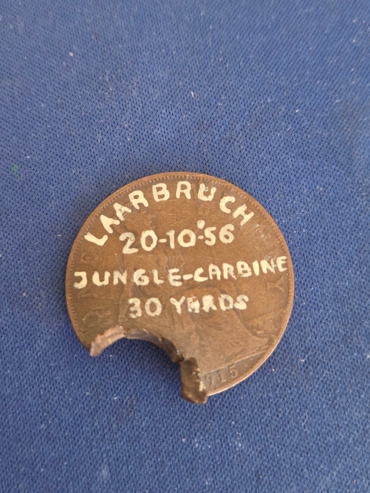 RAF Laarbruch 20-10-1956 – Jungle Carbine – 30 yards, Ophalen of Verzenden, Overige materialen, Buitenland