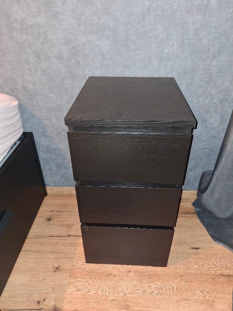 Malm ladekast., Ophalen, 50 tot 100 cm, Zo goed als nieuw, 3 of 4 laden