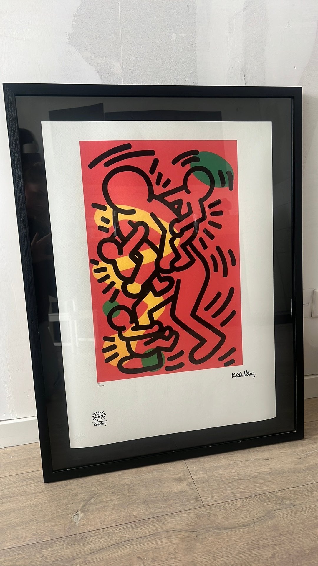 Keith haring schilderij, Ophalen