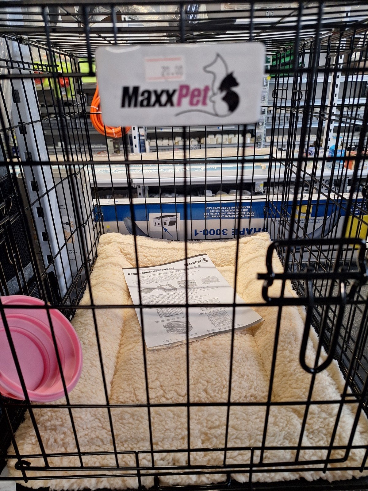 hondenbench met kussen maxxpet 61x43x48 cm, Ophalen of Verzenden, Nieuw