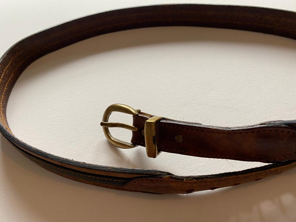Bruine heren riem, Kleding | Heren, Riemen en Ceinturen, Bruin, Verzenden, Echt leder, 105 tot 115 cm