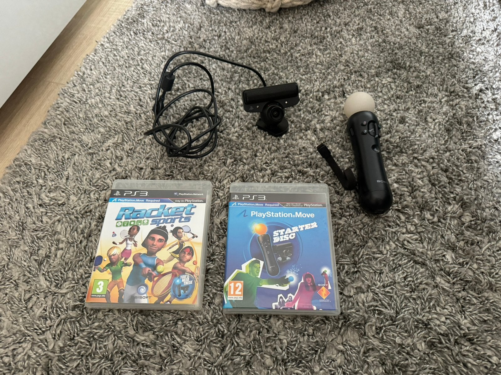 PS move camera, controller en racket sports game, Spelcomputers en Games, Ophalen of Verzenden, Gebruikt