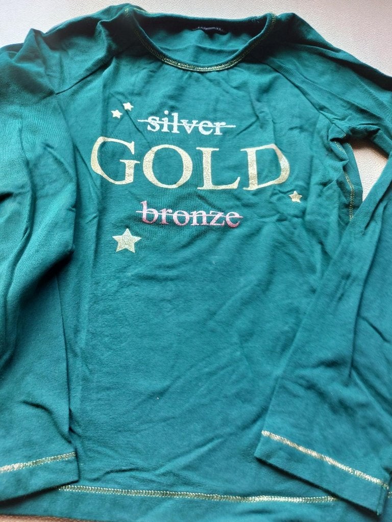 shirtje groen maat 152, Ophalen of Verzenden, Zo goed als nieuw, Meisje, Shirt of Longsleeve