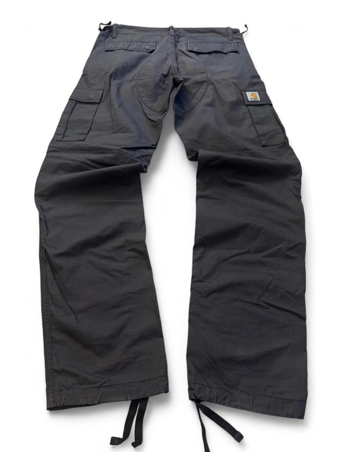 Carhartt WIP Aviation Cargo Pants Zwart Ripstop 31x34, Ophalen of Verzenden, Zo goed als nieuw, Overige maten, Grijs