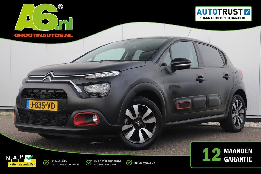 Citroen C3 1.2 PureTech C-Series Two Tone Navigatie Carplay, Auto's, Citroën, Voorwielaandrijving, 83 pk, Euro 6, 1199 cc