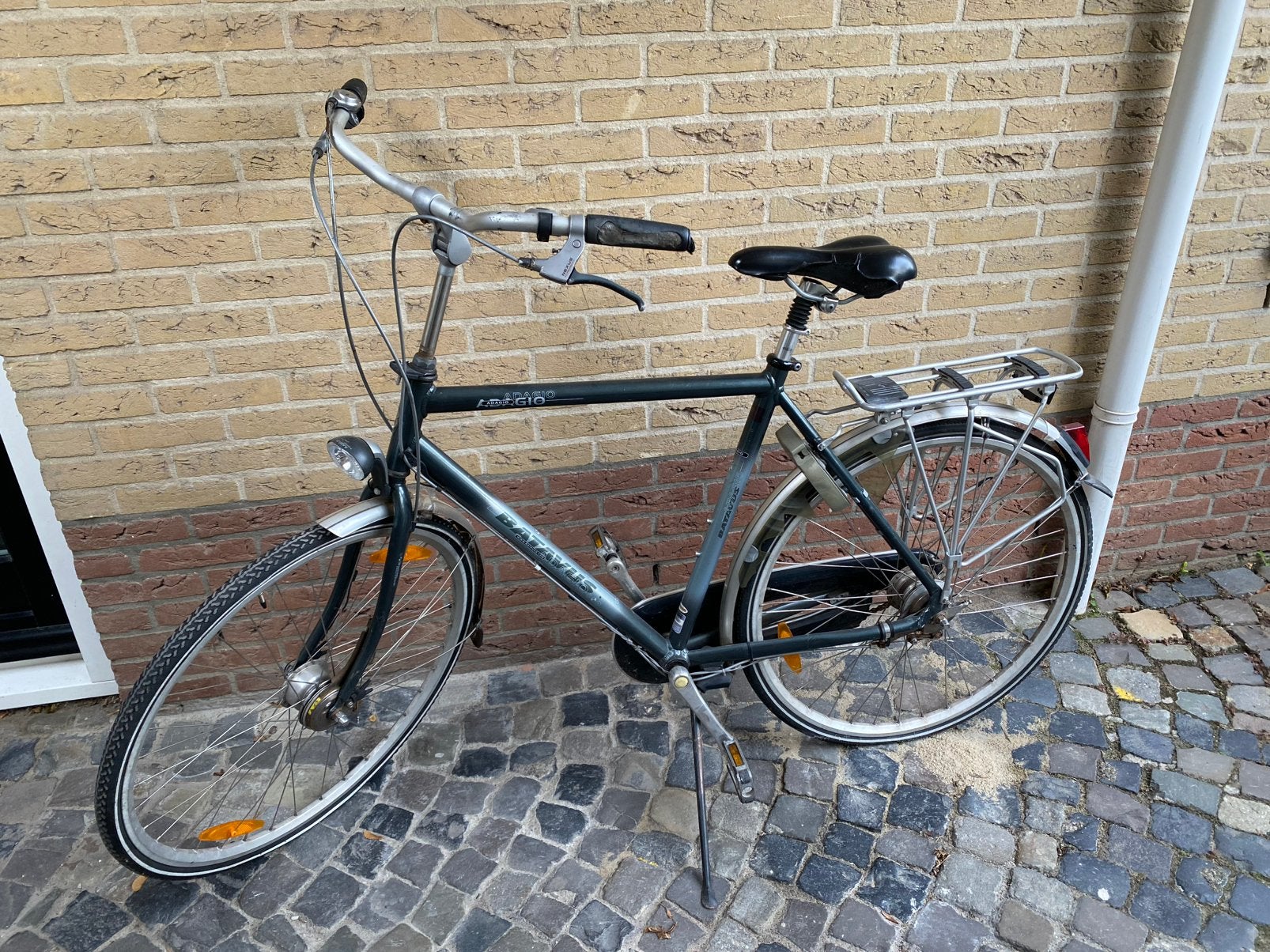 Stationsfiets, Fietsen en Brommers, Fietsen | Heren | Herenfietsen, Gebruikt, Batavus, 57 tot 61 cm, Versnellingen, Velgrem, Ophalen of Verzenden