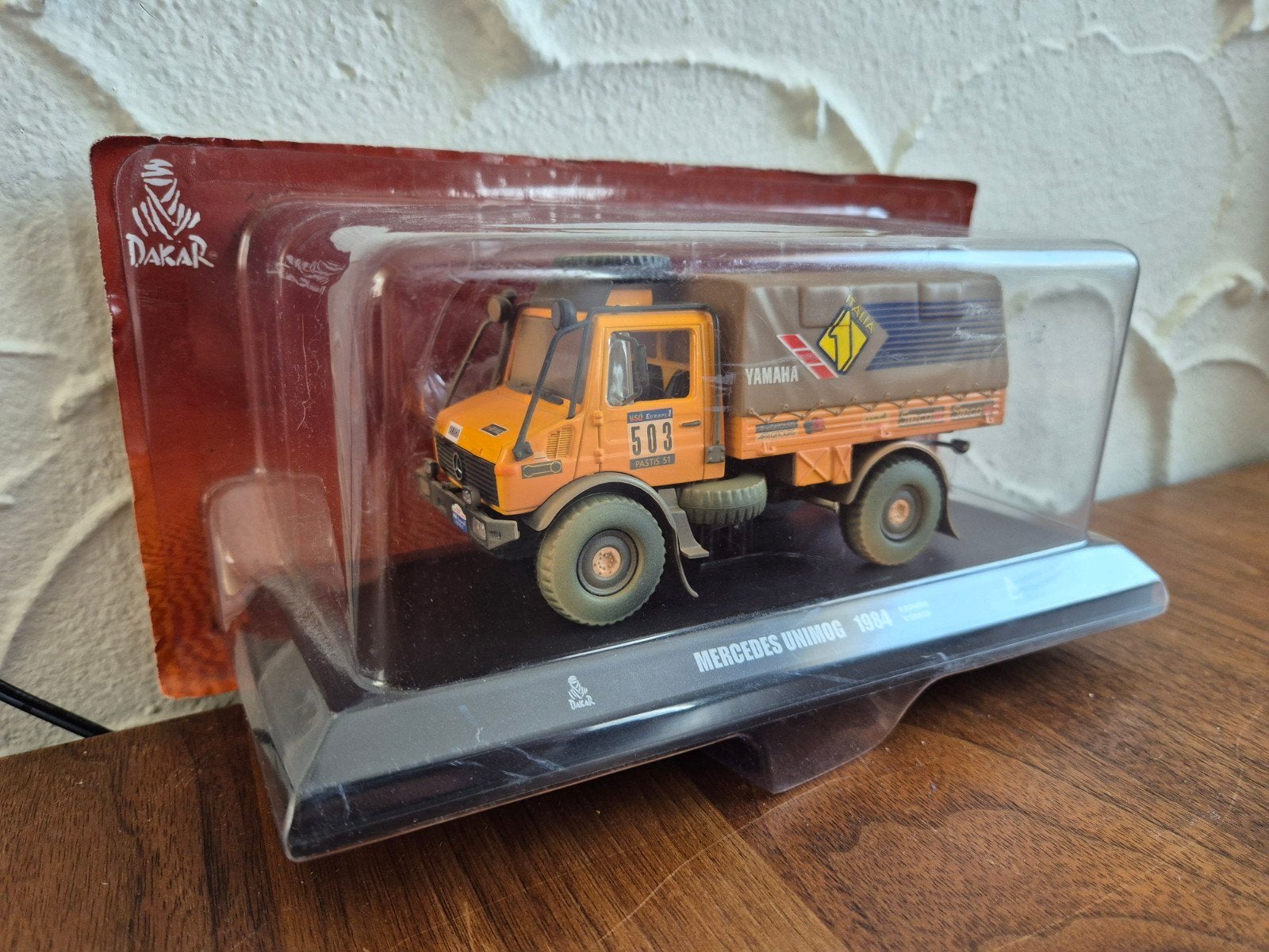 Norev De Agostini Unimog Paris Dakar 1984 1/43, Hobby en Vrije tijd, Ophalen of Verzenden, Nieuw, Bus of Vrachtwagen, Norev