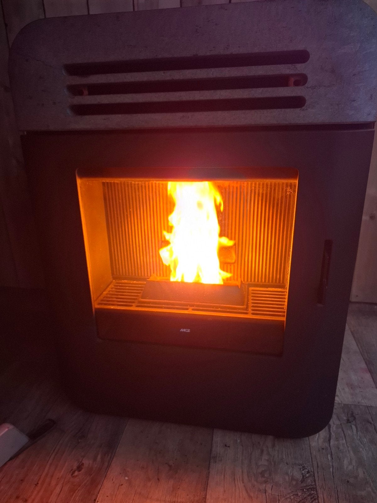 Mcz Thema Air Pelletkachel, Huis en Inrichting, Kachels, Gebruikt, Vrijstaand, Pelletkachel, Overige brandstoffen, Ophalen