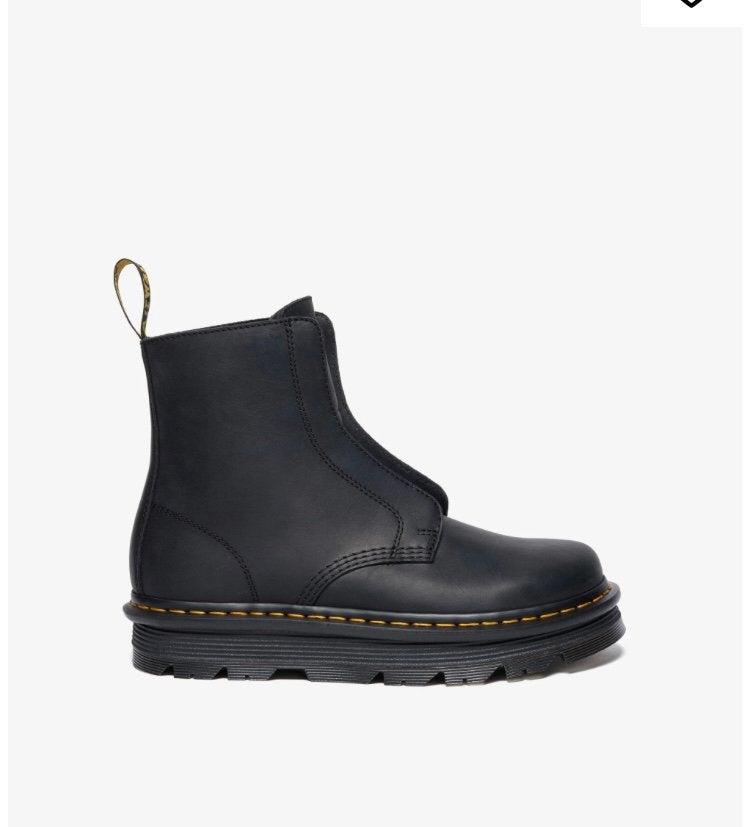 Dr martens zebzag laceless maat 38, Ophalen of Verzenden, Zo goed als nieuw, Zwart