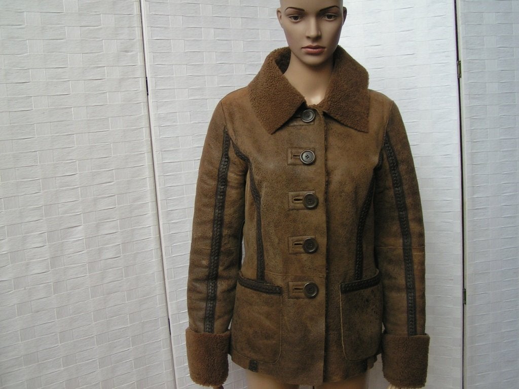 ESSENTIEL ANTWERP lammy jasje,Mt 38 aan twee kanten dragen, Kleding | Dames, Maat 38/40 (M), Tweedehands, Bruin, Essentie antwerp