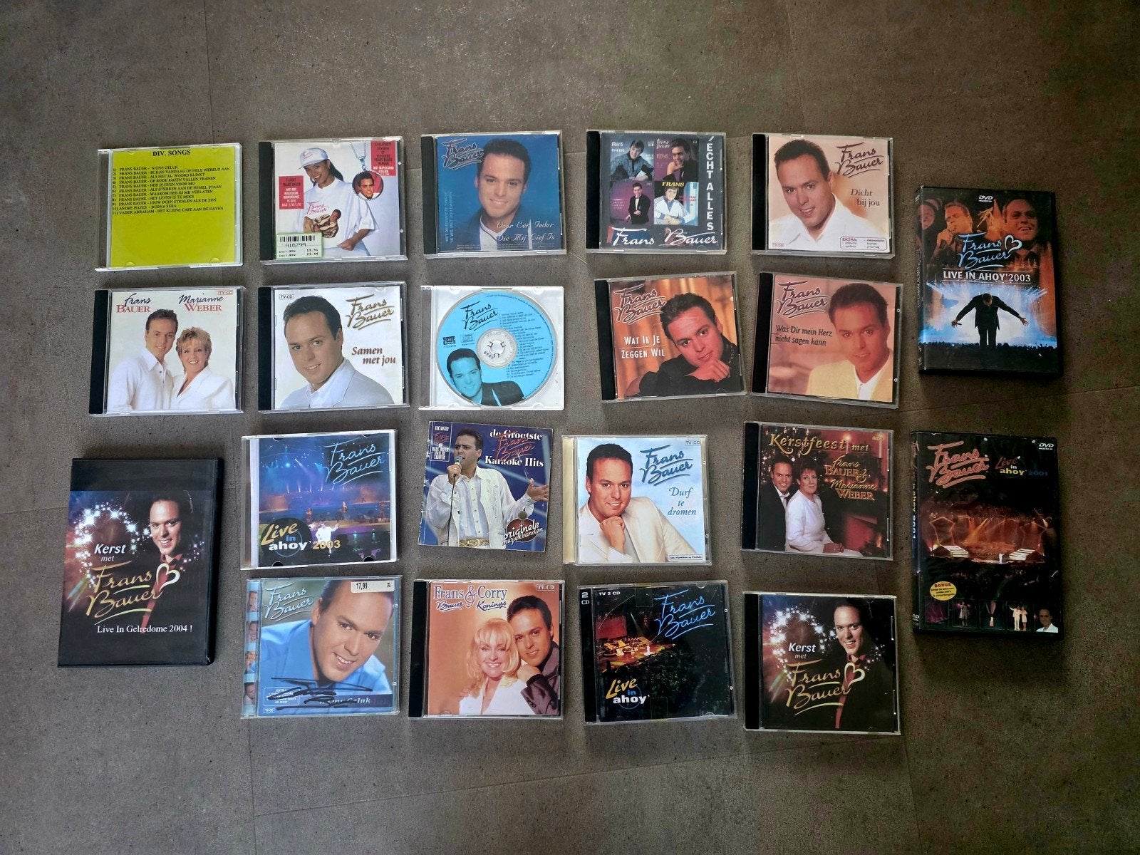 Frans Bauer CD's & DVD's – leuke collectie (21 stuks), Ophalen of Verzenden, Zo goed als nieuw, Levenslied of Smartlap