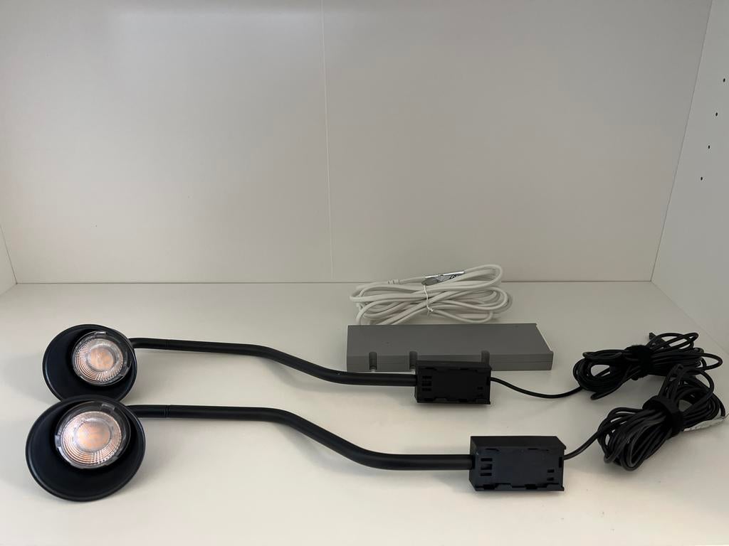 2x IKEA Tvärdrag kastverlichting met Tradfri driver, Ophalen of Verzenden, Zo goed als nieuw