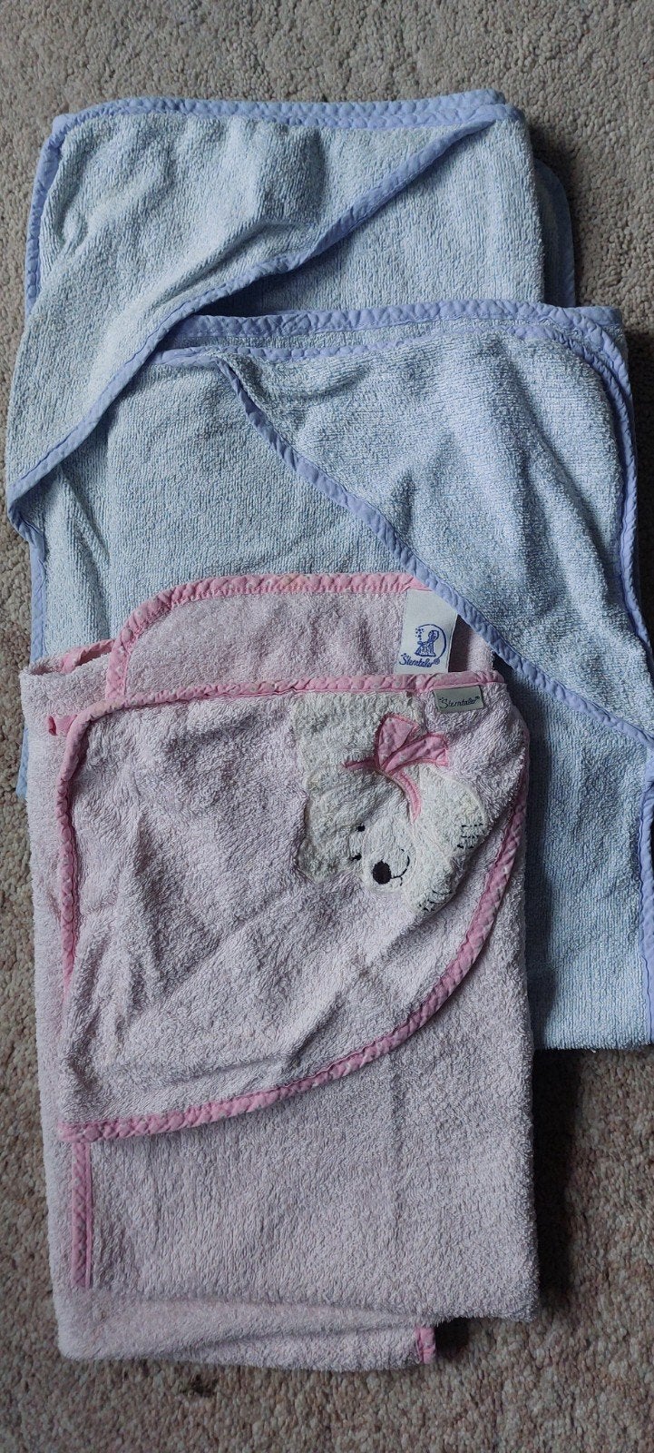 3 x baby handdoek, Ophalen of Verzenden, Blauw, Jongetje of Meisje, Overige typen