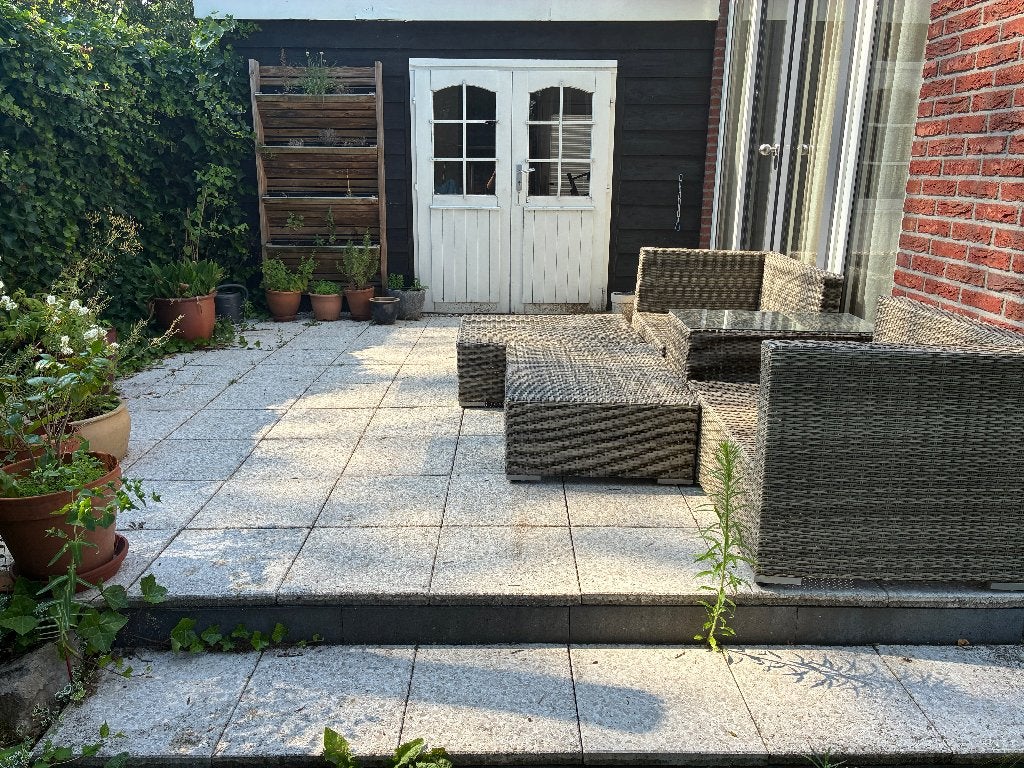 Witte 40x40 Terrastegels, Tuin en Terras, Tegels en Klinkers, Ophalen, Zo goed als nieuw, 10 m² of meer, Beton