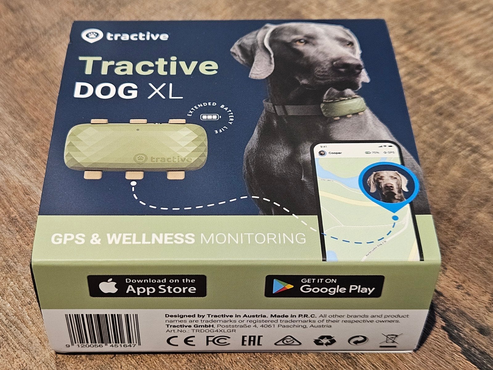 Tractive gps tracker voor hond met abonnement 15 mnd, Ophalen of Verzenden, Zo goed als nieuw