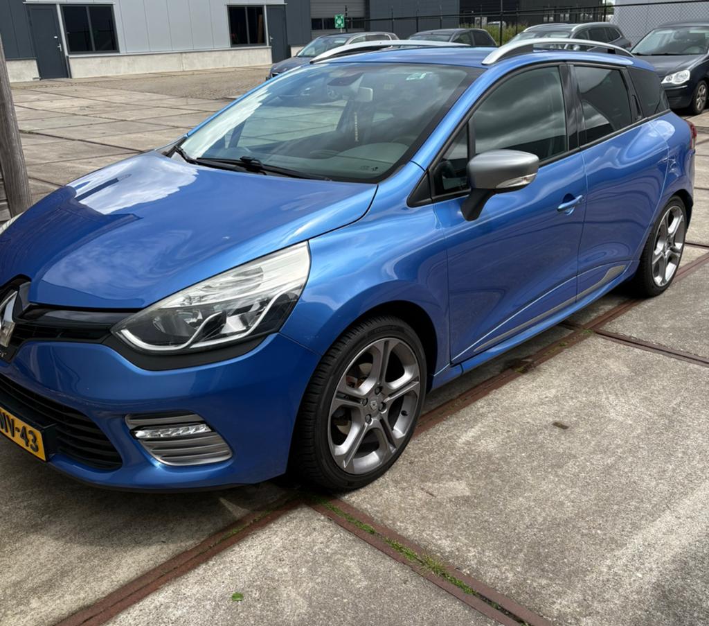 Renault Clio GT 1.2 TCE 88KW Estate EDC 2013 Blauw, Euro 5, Stof, Zwart, 4 cilinders
