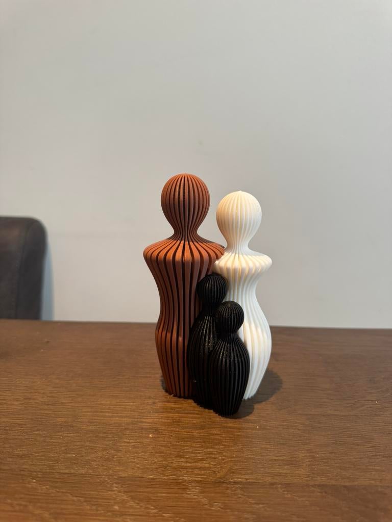 3D gezin beeldje, Ophalen of Verzenden, Nieuw