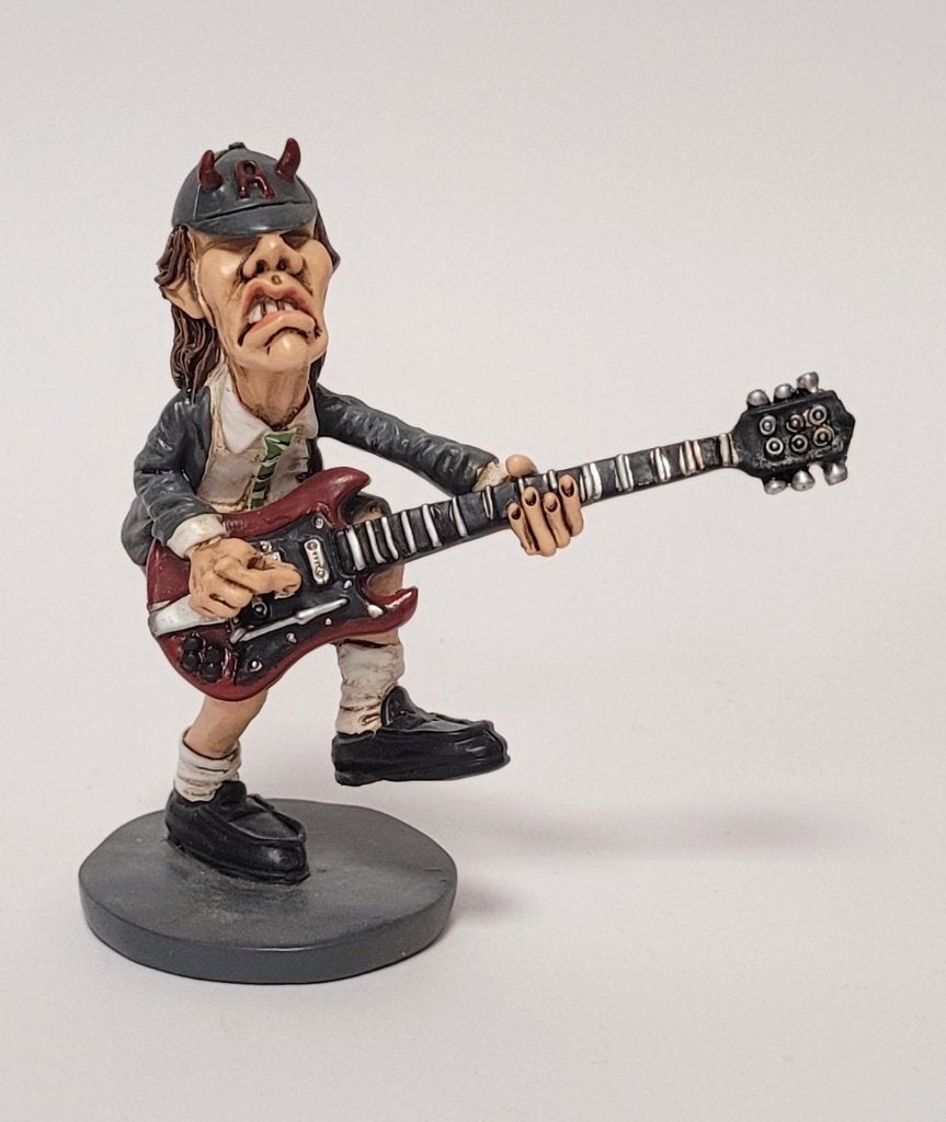 Angus Young ACDC beeldje by Warren Stratford decoratie deco, Info@deconoord.nl, Deco Noord, Nieuw, Ophalen of Verzenden