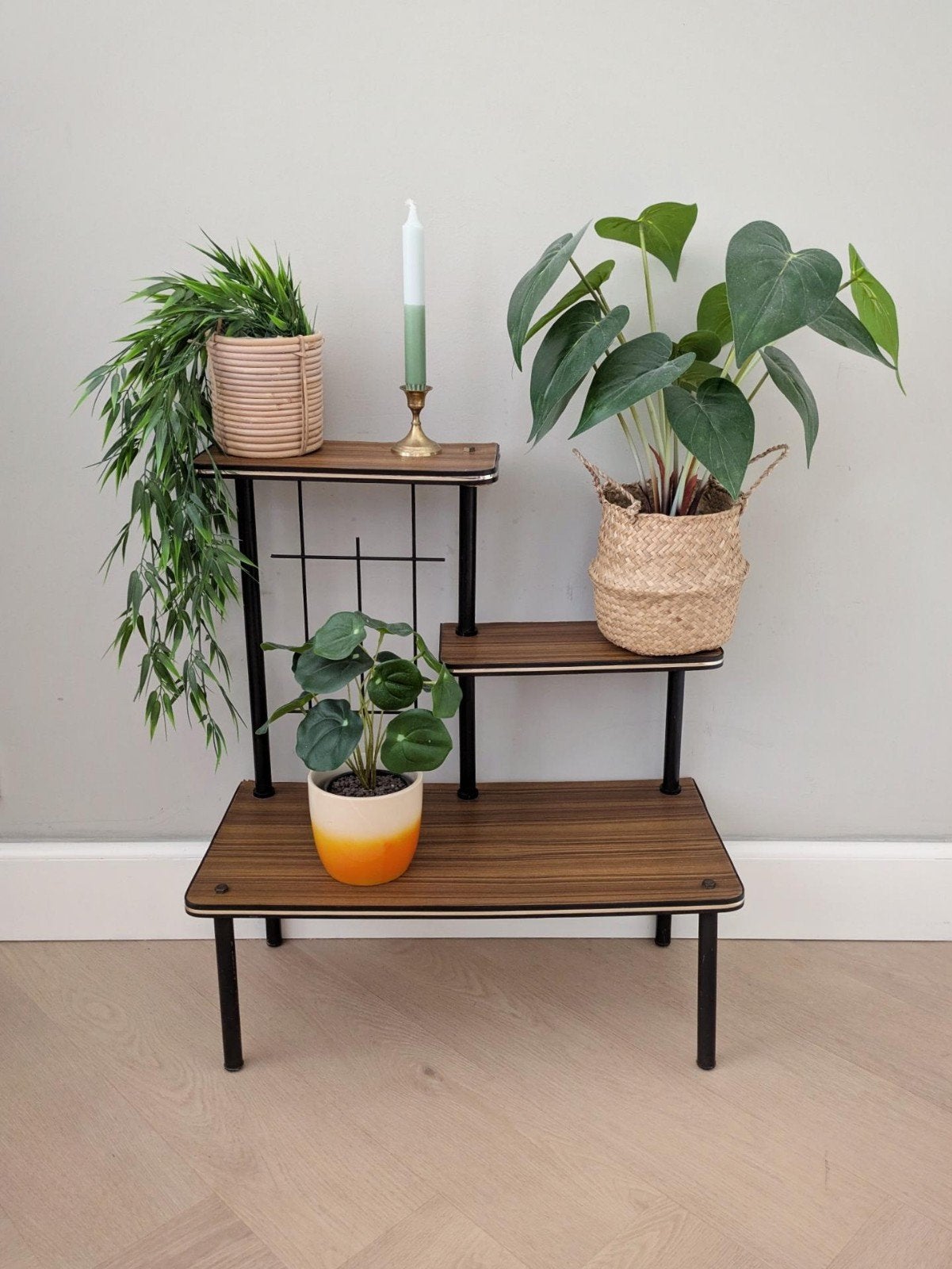 Vintage retro plantentafeltje, Huis en Inrichting, Ophalen, Gebruikt, ., .