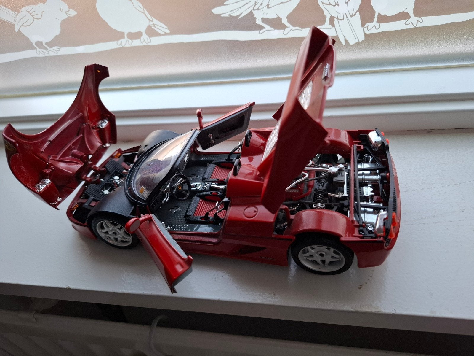 Ferrari F50 1995 Burago, Ophalen of Verzenden, Zo goed als nieuw, Auto, Bburago