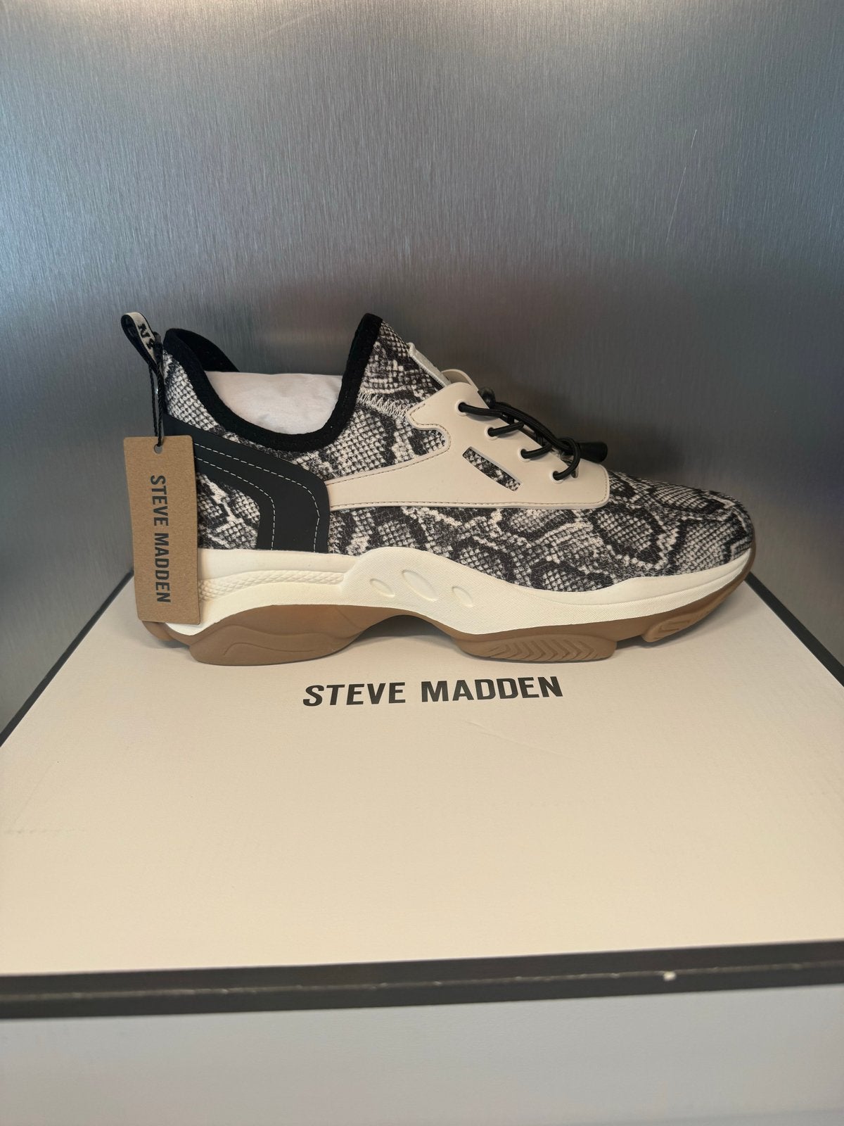 Steve Madden MATCH-E sneakers - Slangenprint - Maat 40, Ophalen of Verzenden, Nieuw, Overige kleuren, Sneakers of Gympen