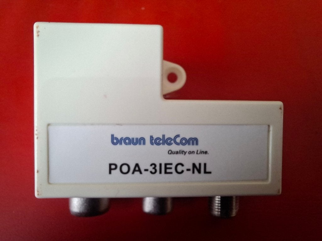 Coax splitter - Braun Telecom, Ophalen of Verzenden, Nieuw, Minder dan 2 meter, Coaxiale kabel