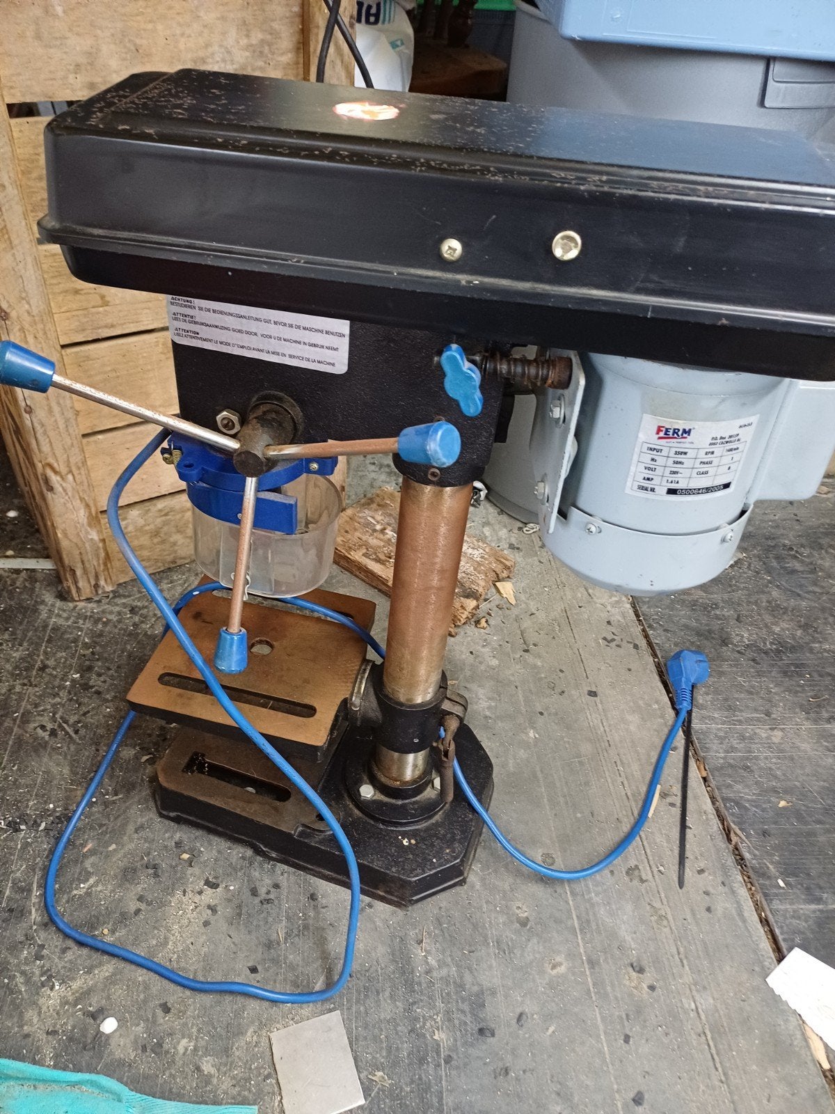 Kolomboormachine Ferm 350W - defect, voor onderdelen, Ophalen, Gebruikt, Kolomboormachine