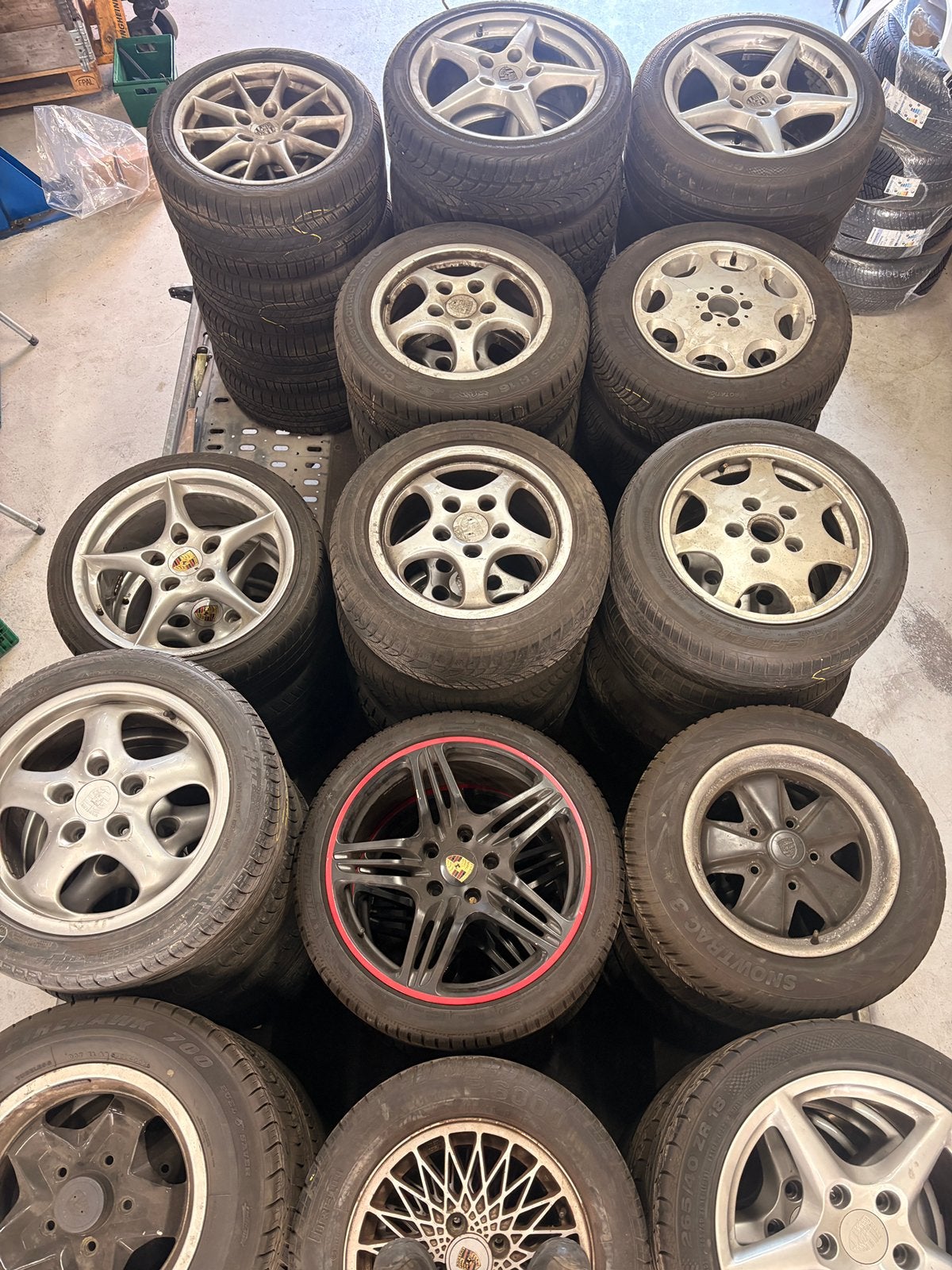 Verschillende Porsche velgen, Ophalen, Gebruikt