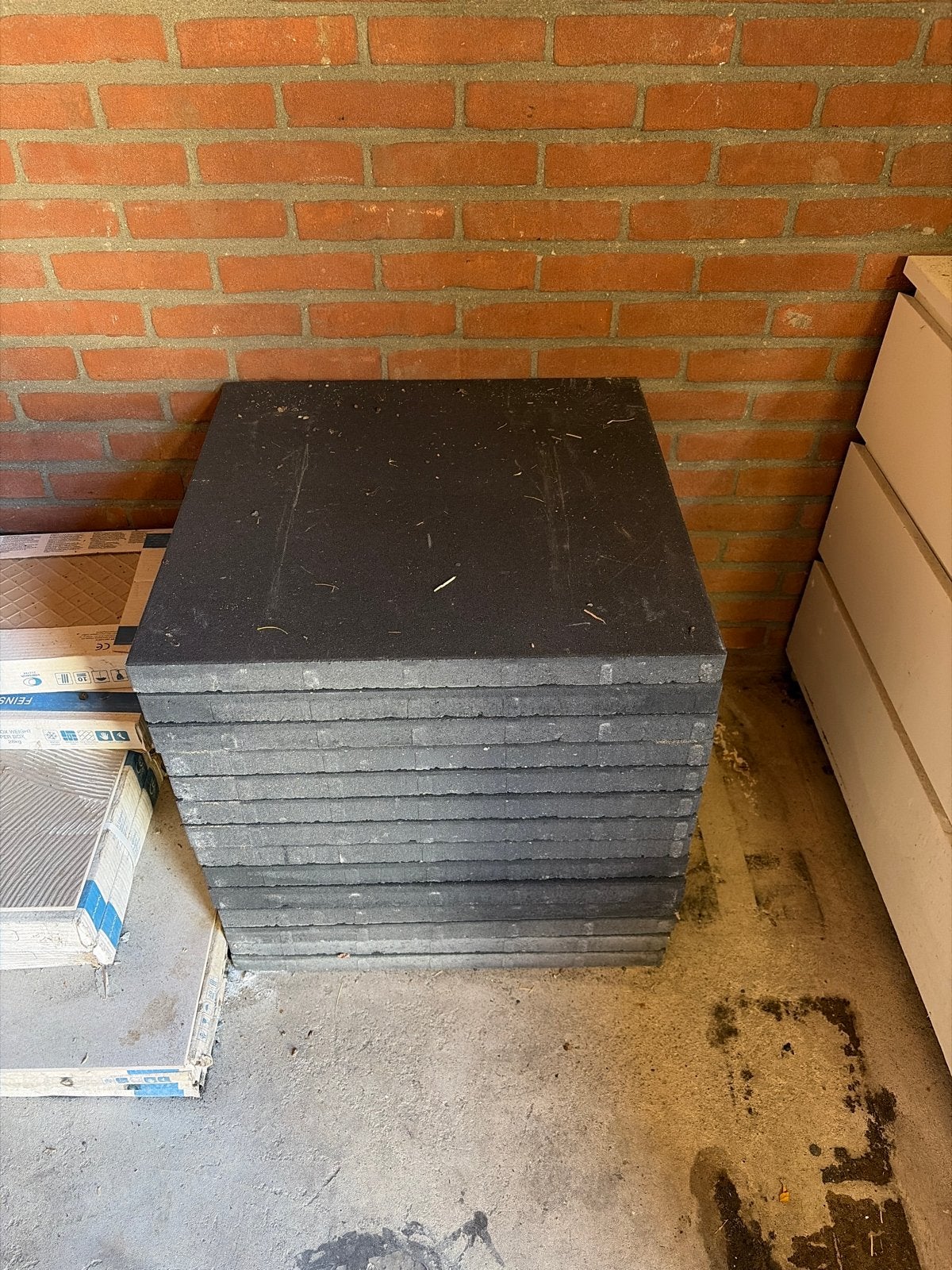 14x Nieuwe 60x60 terrastegels gratis af te halen in Enschede, Ophalen, Nieuw, 5 tot 10 m², Beton