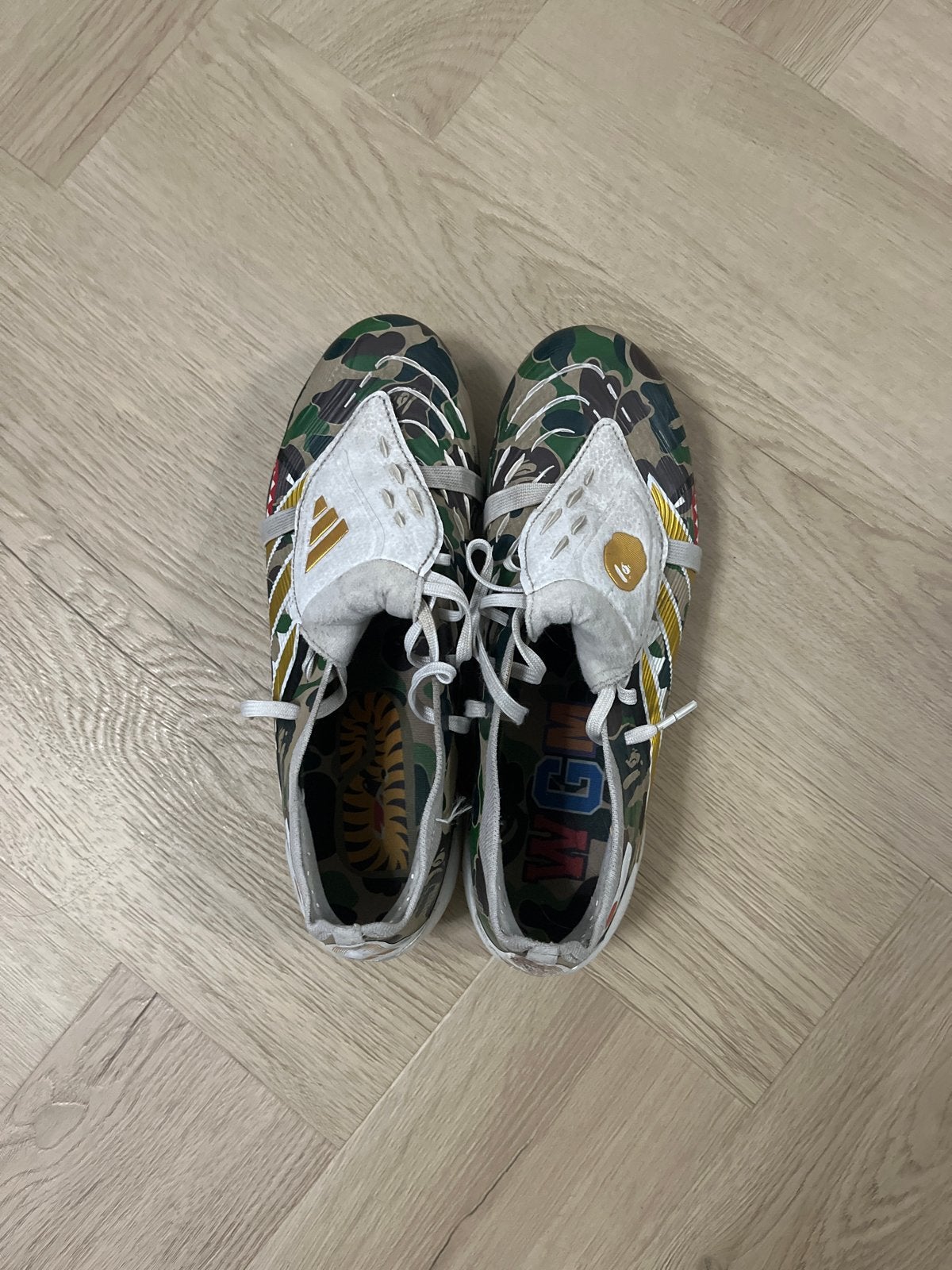 Adidas x BAPE Camo Voetbalschoenen, Ophalen of Verzenden, Gebruikt, Schoenen