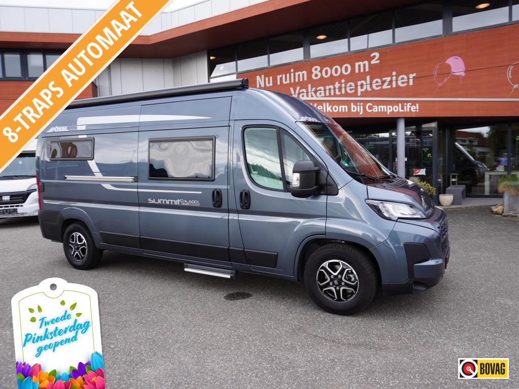 Pössl Summit Shine 600 L ALS NIEUW EN COMPLEET, Automaat, Luifel, Buscamper of Camperbus, Ringverwarming