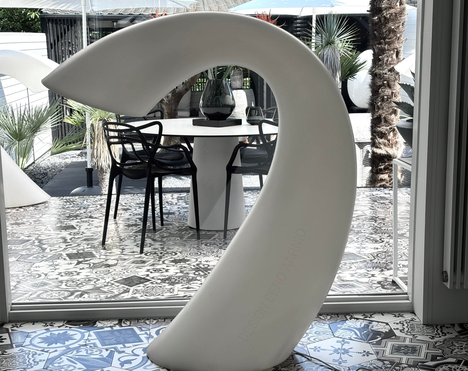 Eero Aarnio Design Vloerlamp, Ophalen, Kunststof, 100 tot 150 cm, E27 (groot)