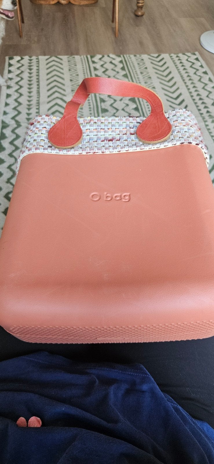 O Bag Handtas met stoffen binnenvoering, Ophalen of Verzenden, Gebruikt, Oranje, Handtas