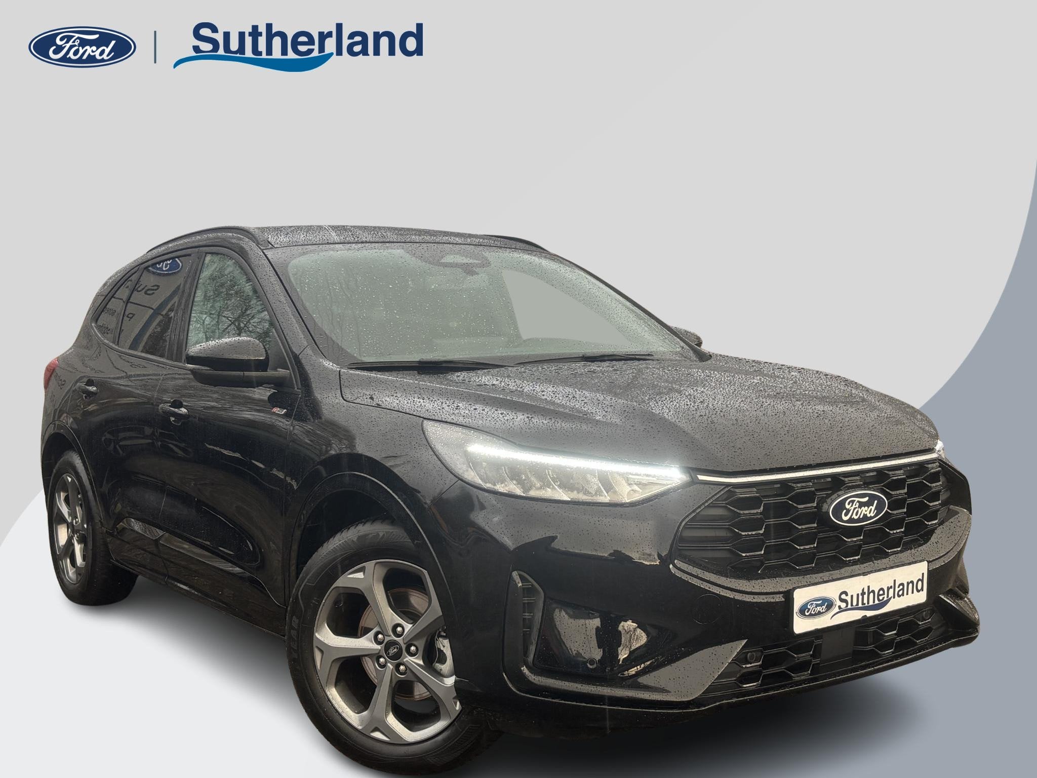 Ford Kuga 2.5 FHEV ST-Line |SCI | 190pk | Winterpack | Achte, Auto's, Stof, Gebruikt, 1589 kg, Zwart