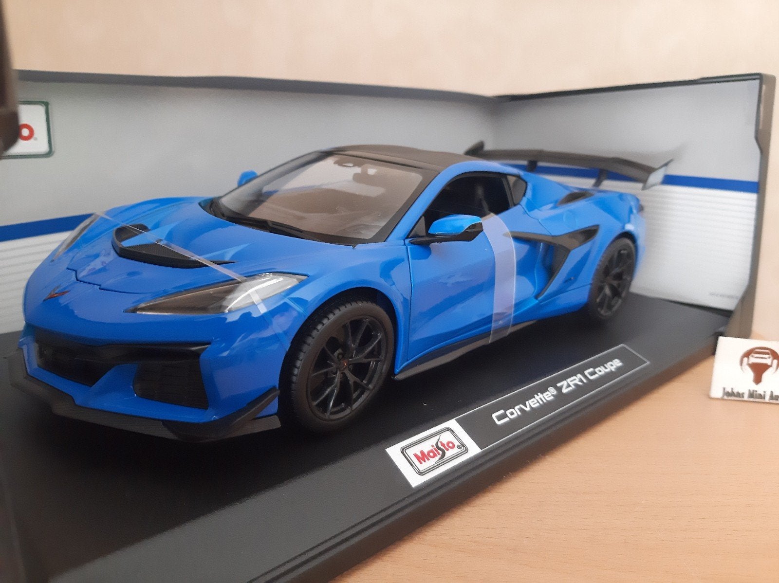 Chevrolet Corvette ZR1 2025 Blauw-Metallic van Maisto 1:18, Maisto, Auto, Nieuw, Ophalen of Verzenden