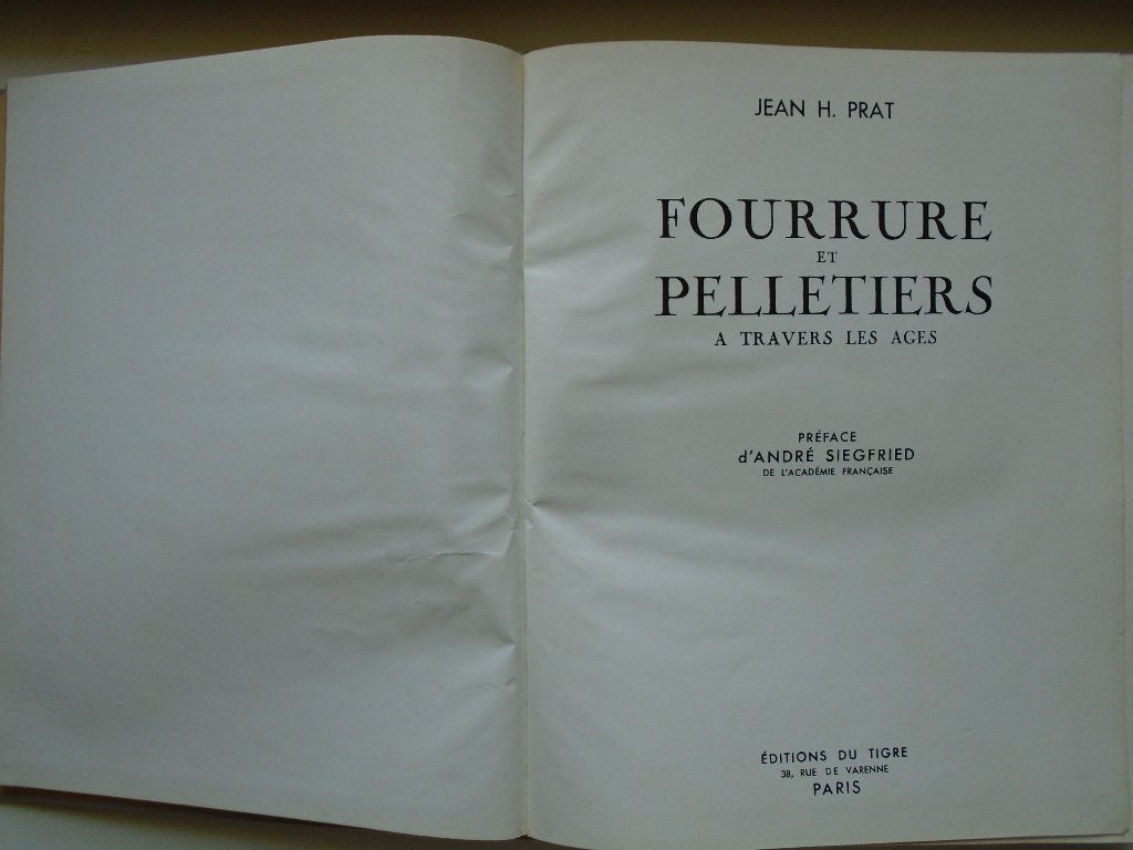 Fourrure et pelletiers à travers les ages, Boeken, Gelezen, Studie en Technieken, Ophalen of Verzenden, Jean H. Prat