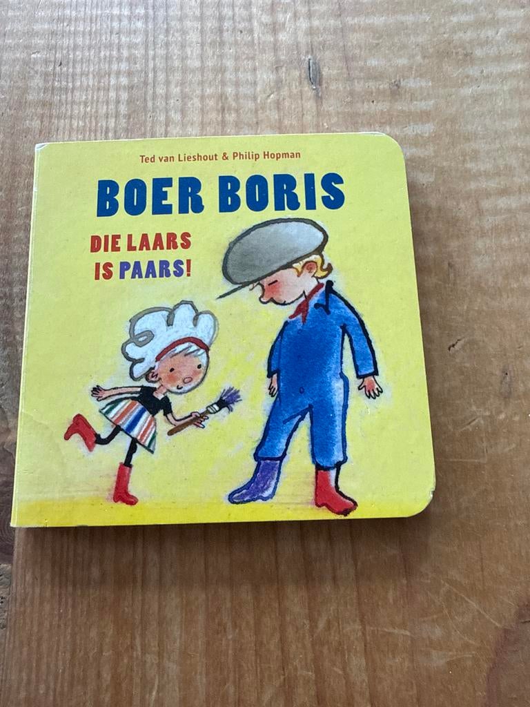 Boer Boris: Die Laars Is Paars! - Prentenboek, Ophalen of Verzenden, Zo goed als nieuw, 2 tot 3 jaar
