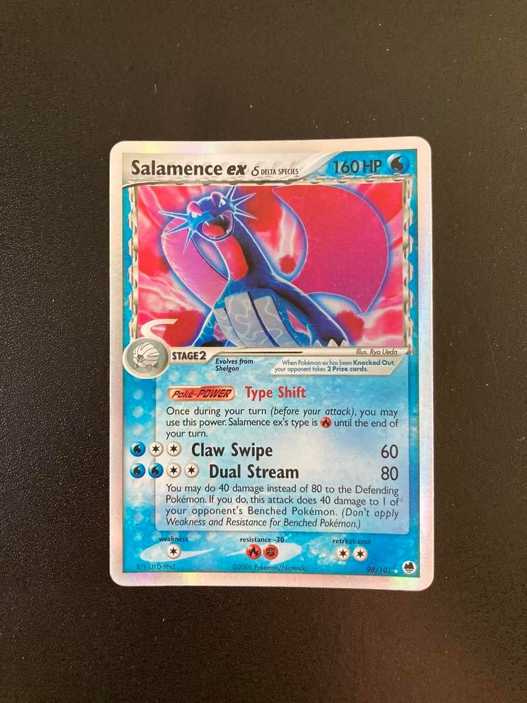 Pokemon kaart Salamence EX Holo, Ophalen of Verzenden, Zo goed als nieuw