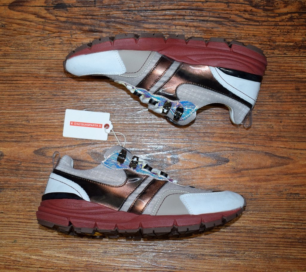 D' ACQUASPARTA - sneakers DPS 3000 W Bianco Bordo - maat 38, Overige kleuren, Nieuw, D' ACQUASPARTA, Ophalen of Verzenden