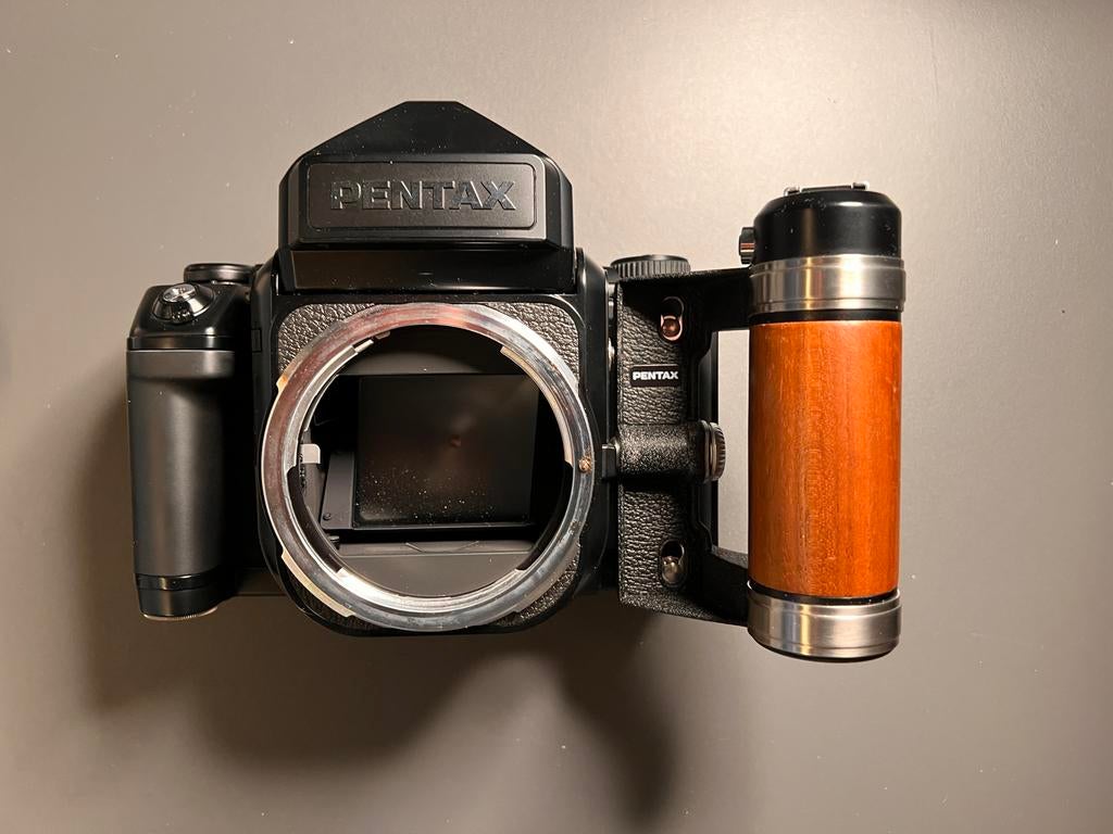 Pentax 67ii + 105mm f2.4, Audio, Tv en Foto, Fotocamera's Analoog, Ophalen, Gebruikt, Spiegelreflex, Pentax