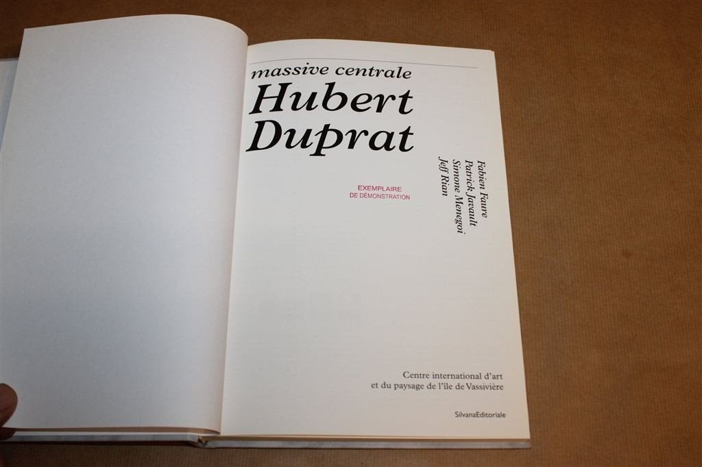 Massive Centrale — Hubert Duprat Franse Hedendaagse Kunst, Ophalen of Verzenden, Gelezen