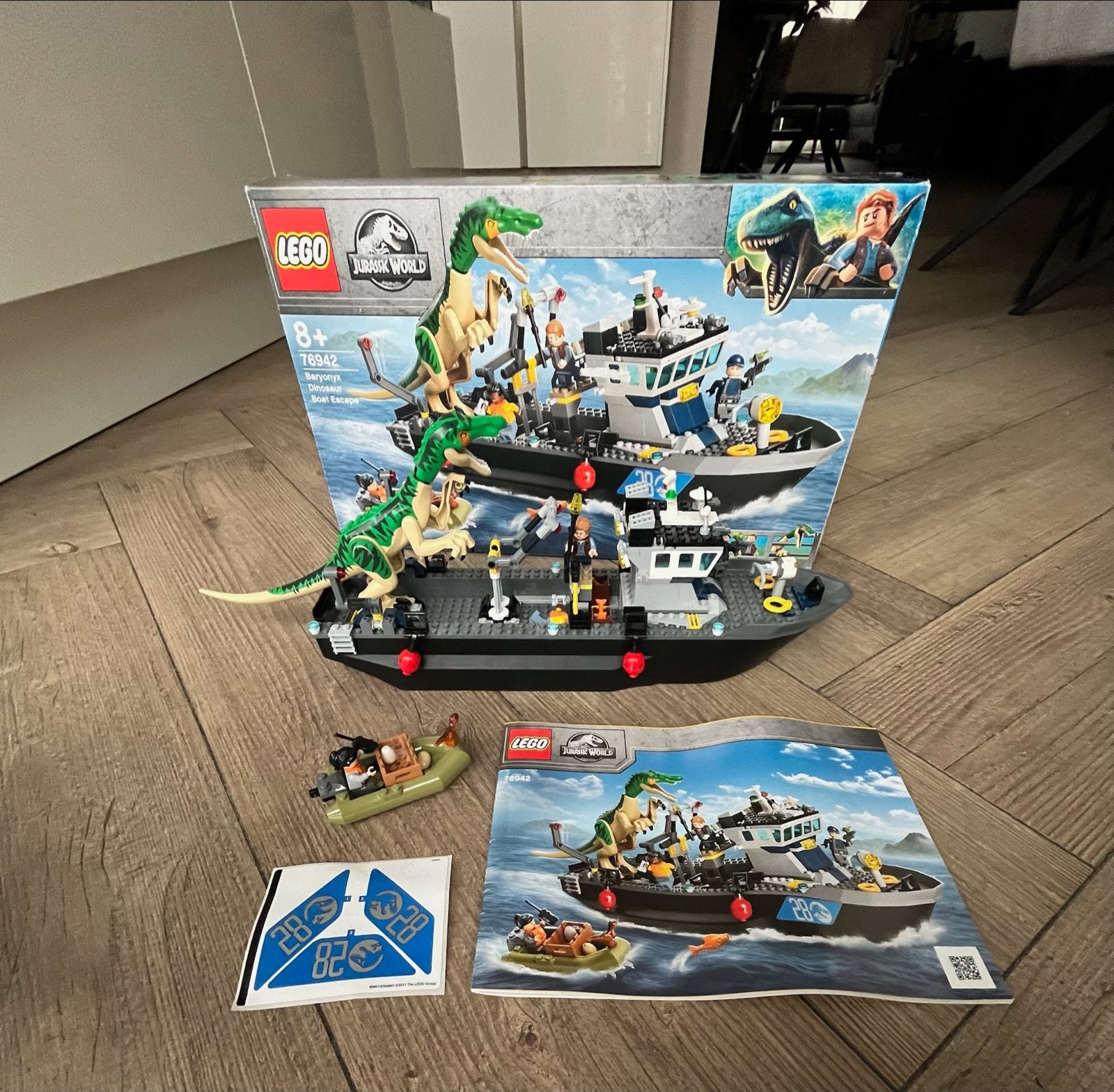 LEGO Jurassic World Baryonyx Bootontsnapping (76942), Ophalen of Verzenden, Zo goed als nieuw