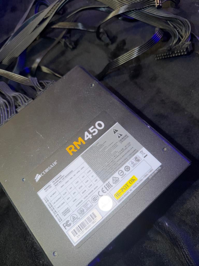 Corsair RM450 voeding, Ophalen of Verzenden, Gebruikt