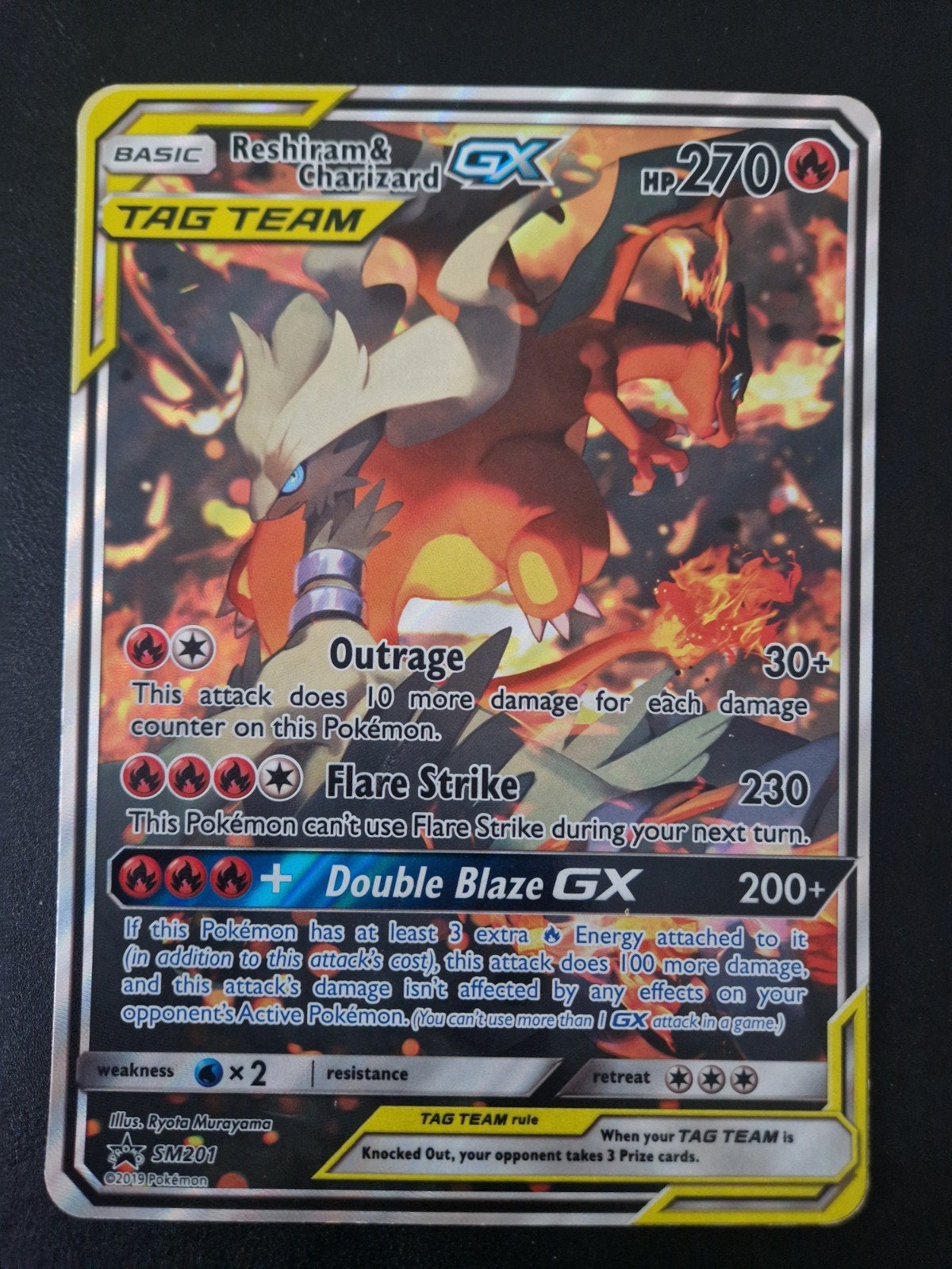 Charizard jumbo oversized Pokémon kaart. Tag Team, Ophalen of Verzenden