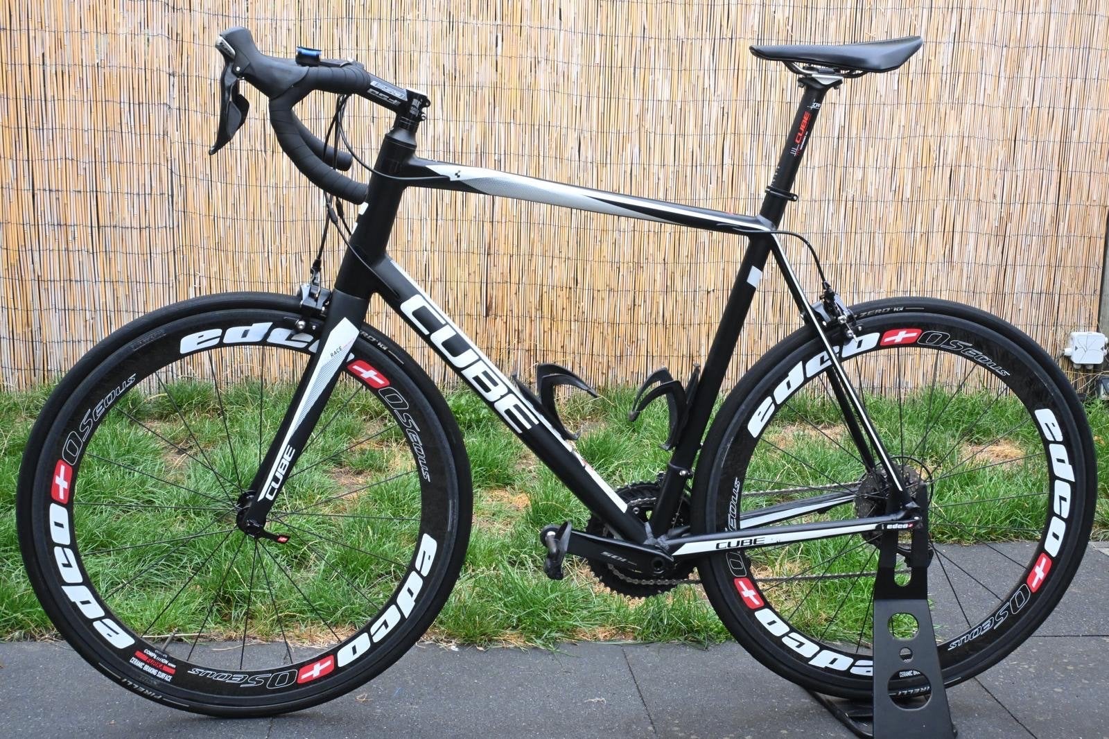 Cube Peloton Racefiets - Maat 62 met Edco Furka en 4iiii, 28 inch, Gebruikt, Aluminium, 61 tot 65 cm