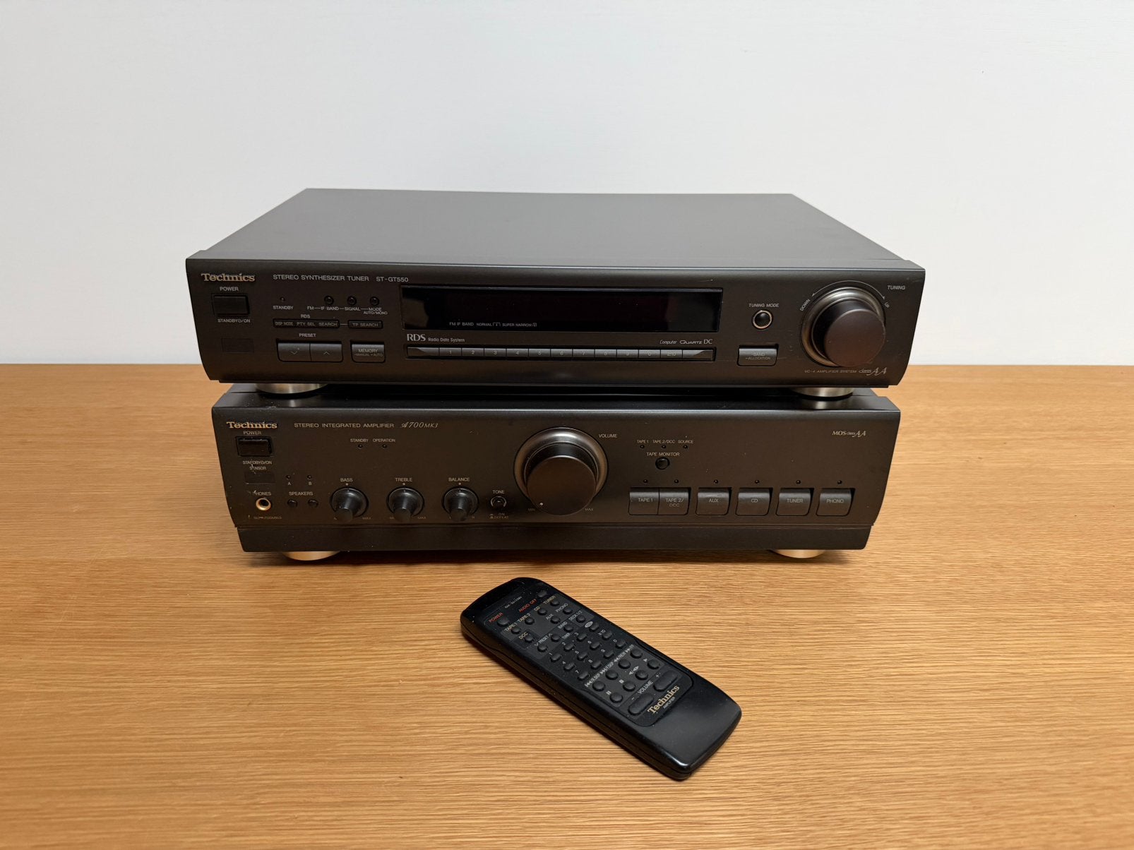 Technics SU-A700mk3 versterker + ST-GT550 tuner (HiFi set), Overige merken, Tuner of Radio, Zo goed als nieuw, Losse componenten