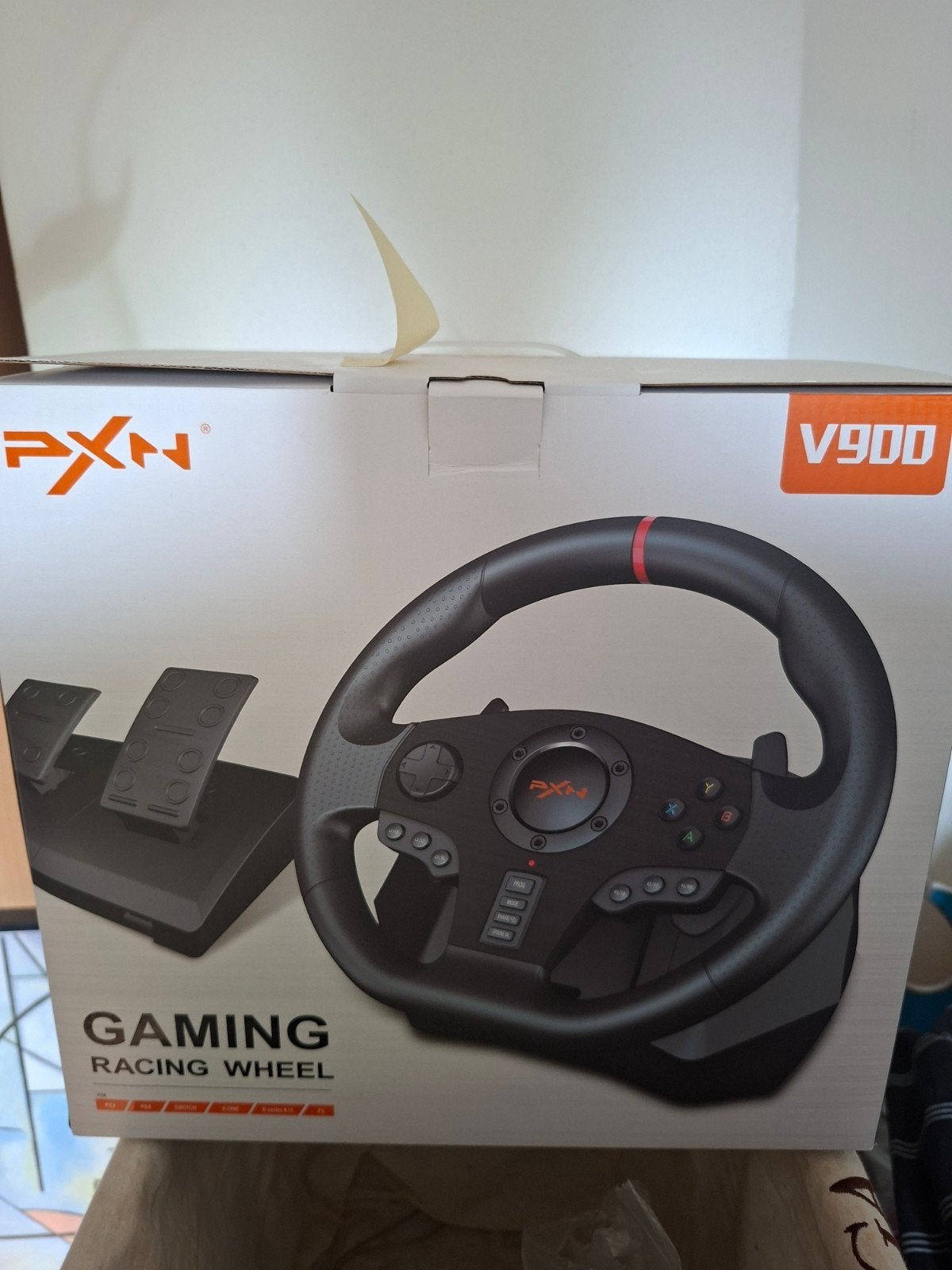 PXN V900 Gaming Racestuur met Pedalen voor PC/Console, Racestuur, Force feedback, Zo goed als nieuw, PC