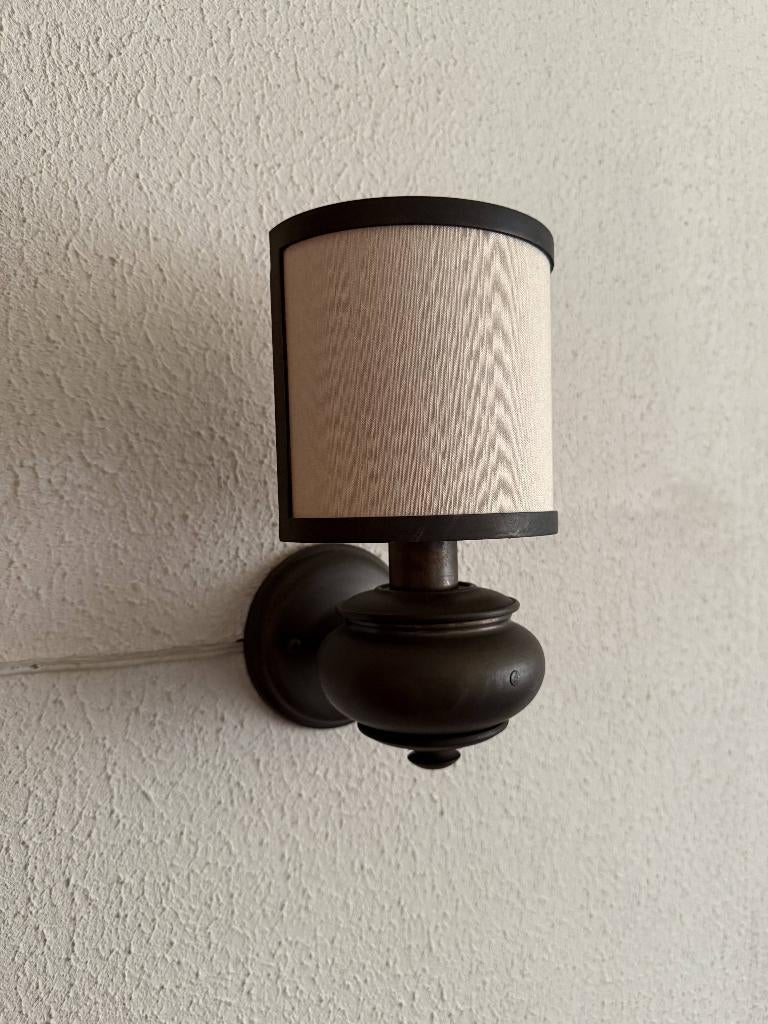 Vintage hanglampen (set), Huis en Inrichting, Gebruikt, Vintage, Ophalen of Verzenden, Stof
